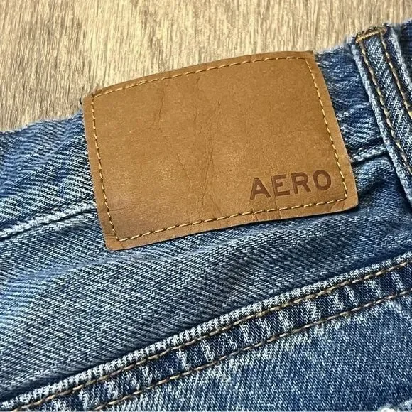 Aeropostale Distressed High Rise Denim Shorts - Picture 7 of 10